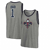 New Orleans Pelicans Fanatics Branded Greatest Dad Tri-Blend Tank Top - Heathered Gray,baseball caps,new era cap wholesale,wholesale hats